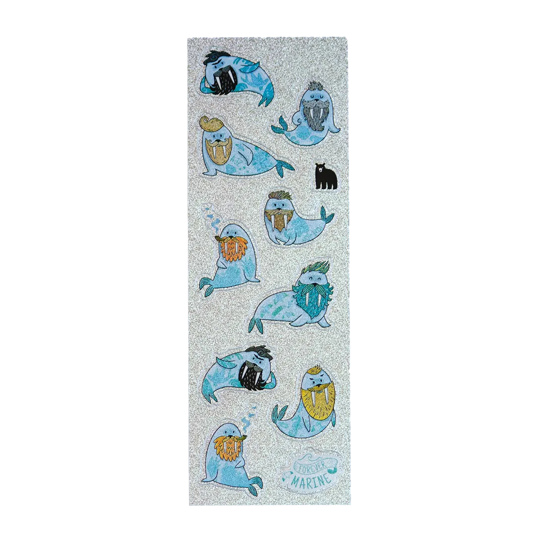 Bearded Walrus - Four Bears Sticker Club