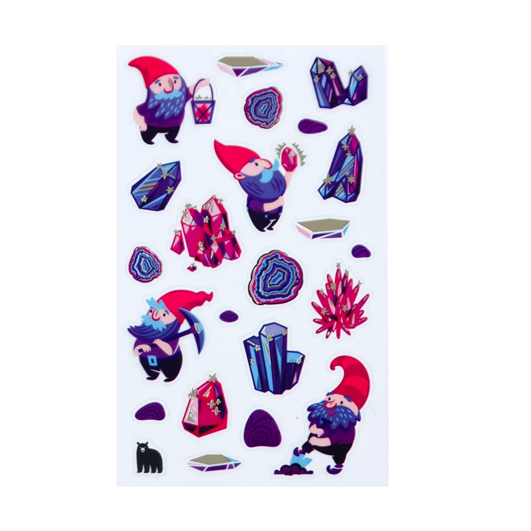 Crystal Gnomes - Four Bears Sticker Club