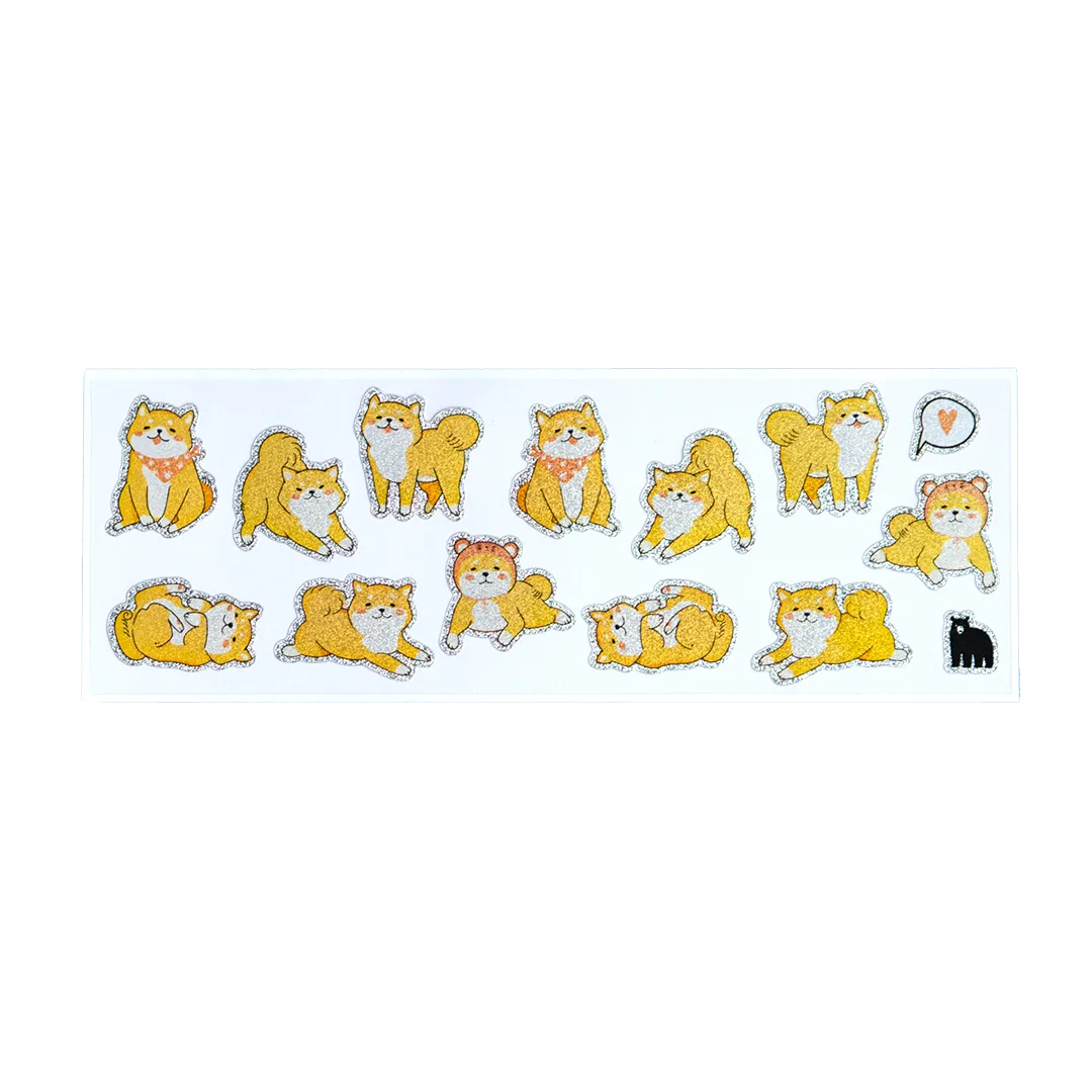 Holo Shiba Inu - Four Bears Sticker Club