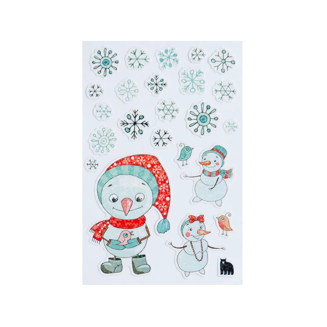 Cute Snowman - Four Bears Sticker Club