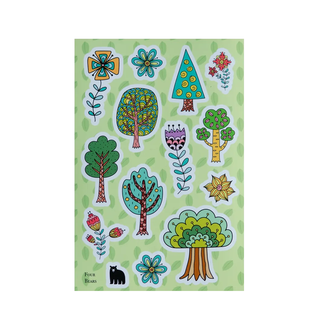 Doodle Trees - Four Bears Sticker Club