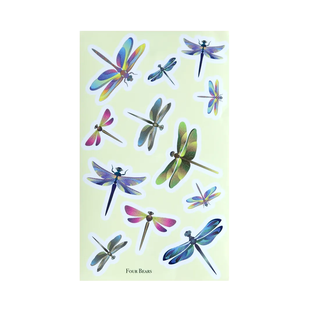 Dragonflies - Four Bears Sticker Club