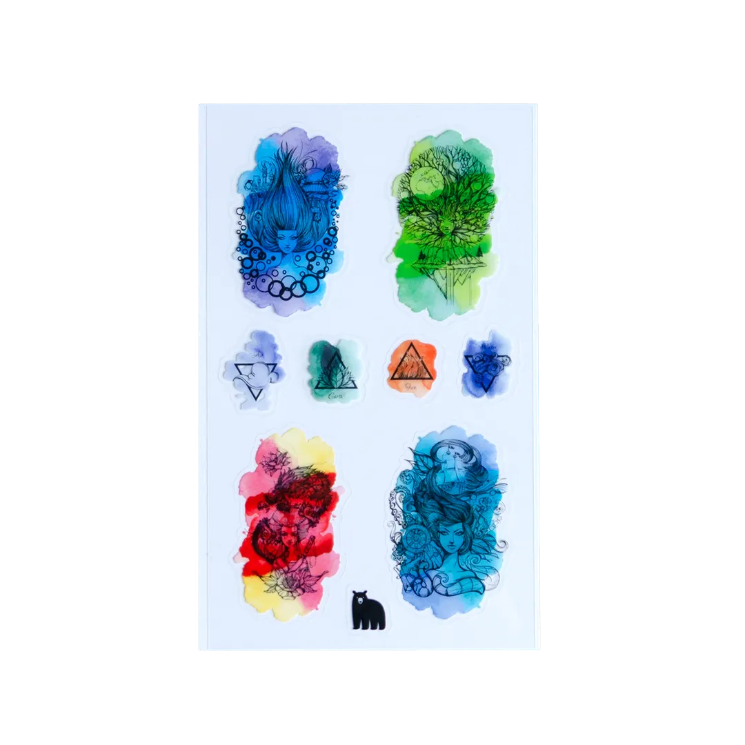 Elemental Women - Four Bears Sticker Club