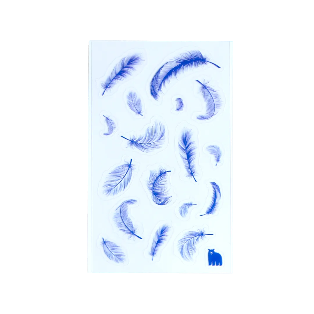 Floating Feathers - Four Bears Sticker Club
