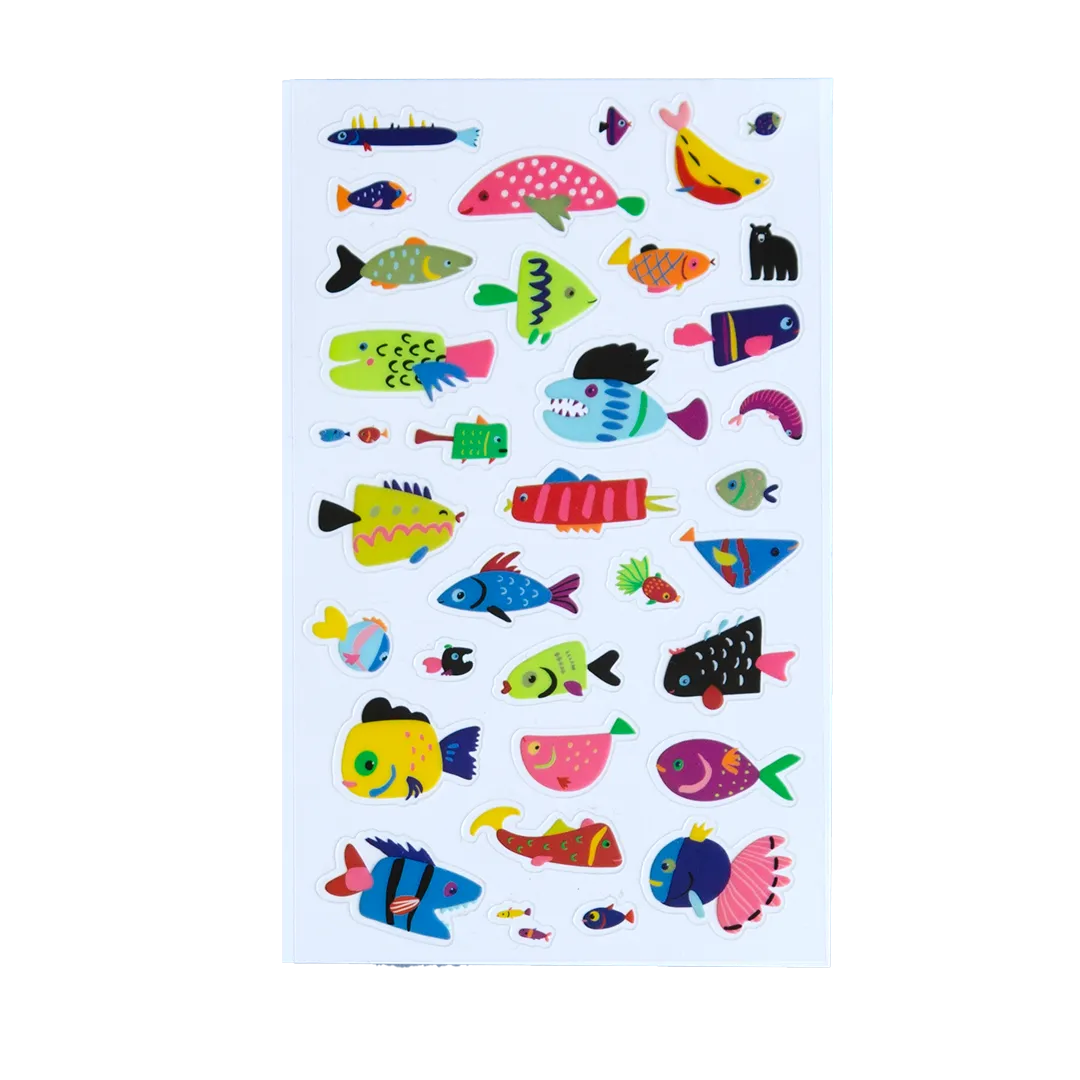 Funny Fish - Four Bears Sticker Club