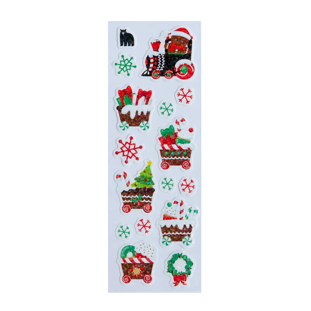 Gingerbread Train - Four Bears Sticker Club