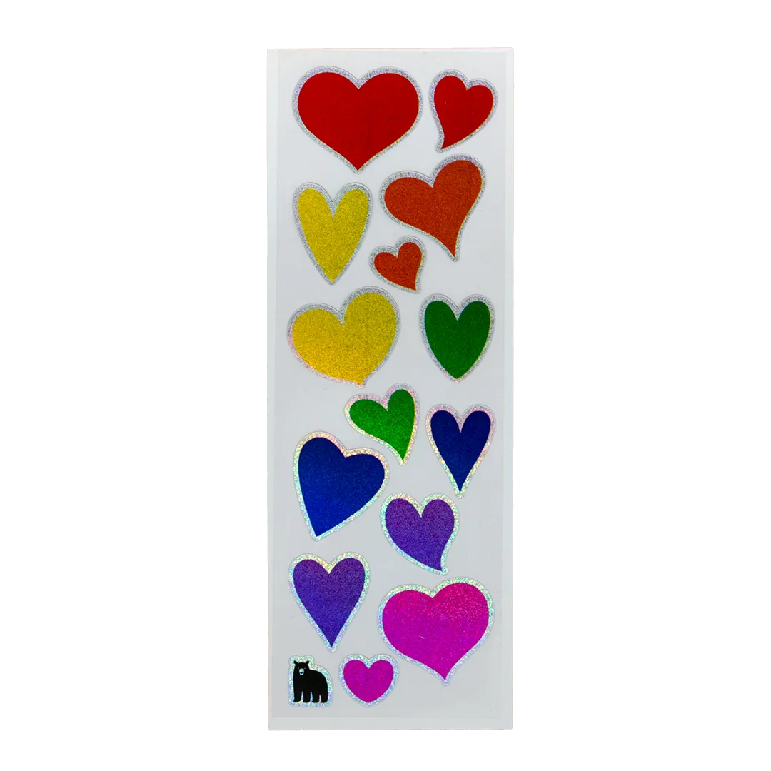 Holo Rainbow Hearts