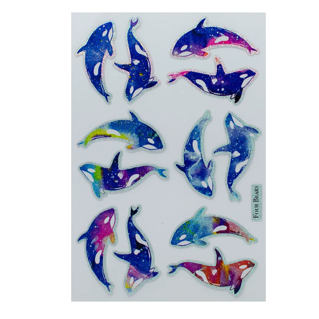 Holo Whales - Four Bears Sticker Club