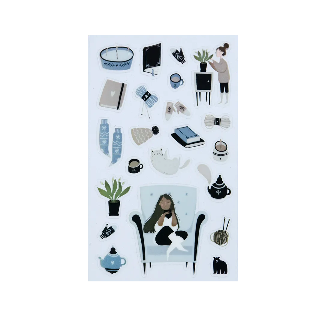 Hygge Girl - Four Bears Sticker Club