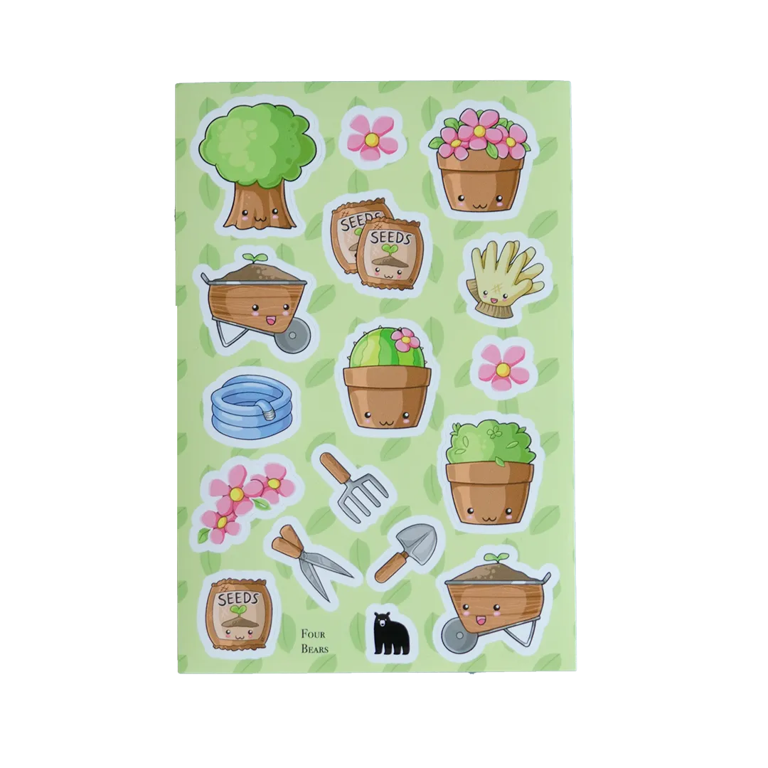 Kawaii Gardening - Four Bears Sticker Club