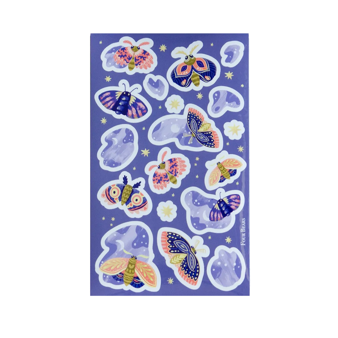 Midnight Moths - Four Bears Sticker Club