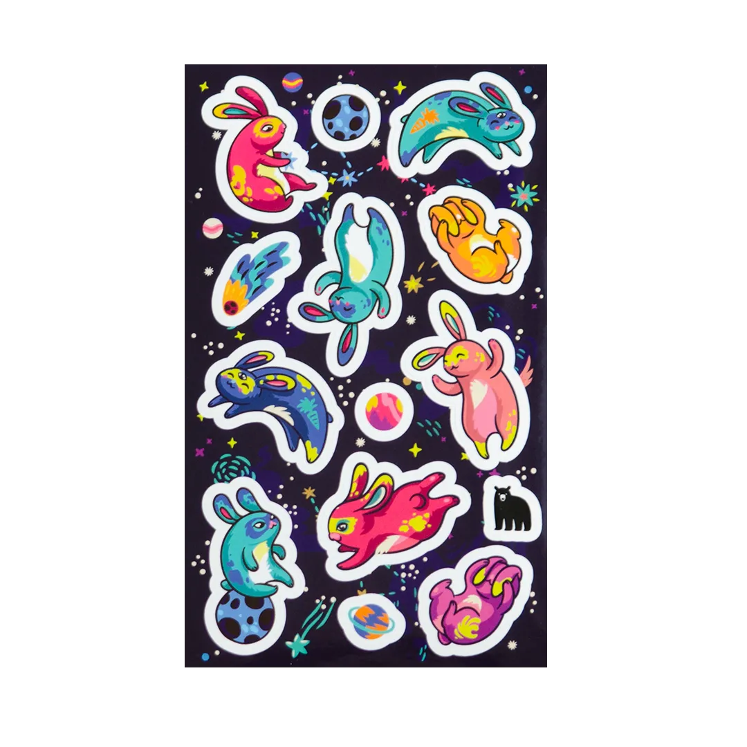 Moon Bunnies - Four Bears Sticker Club