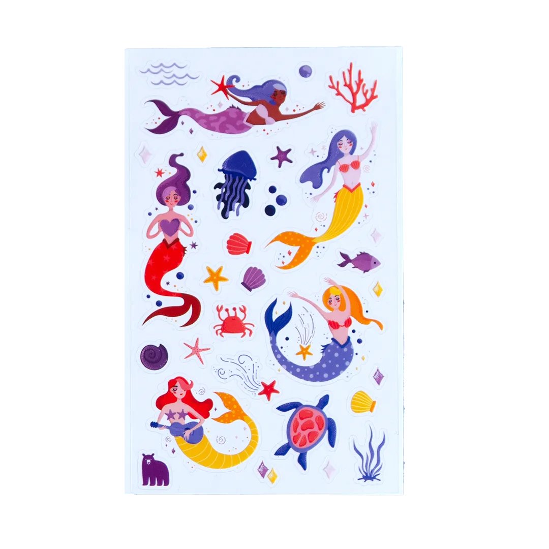 Musical Mermaids - Four Bears Sticker Club
