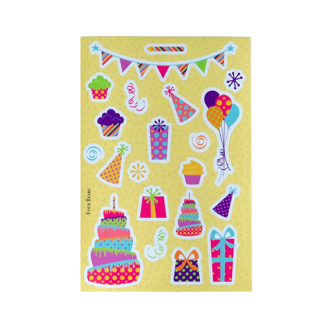 Party Time - Four Bears Sticker Club