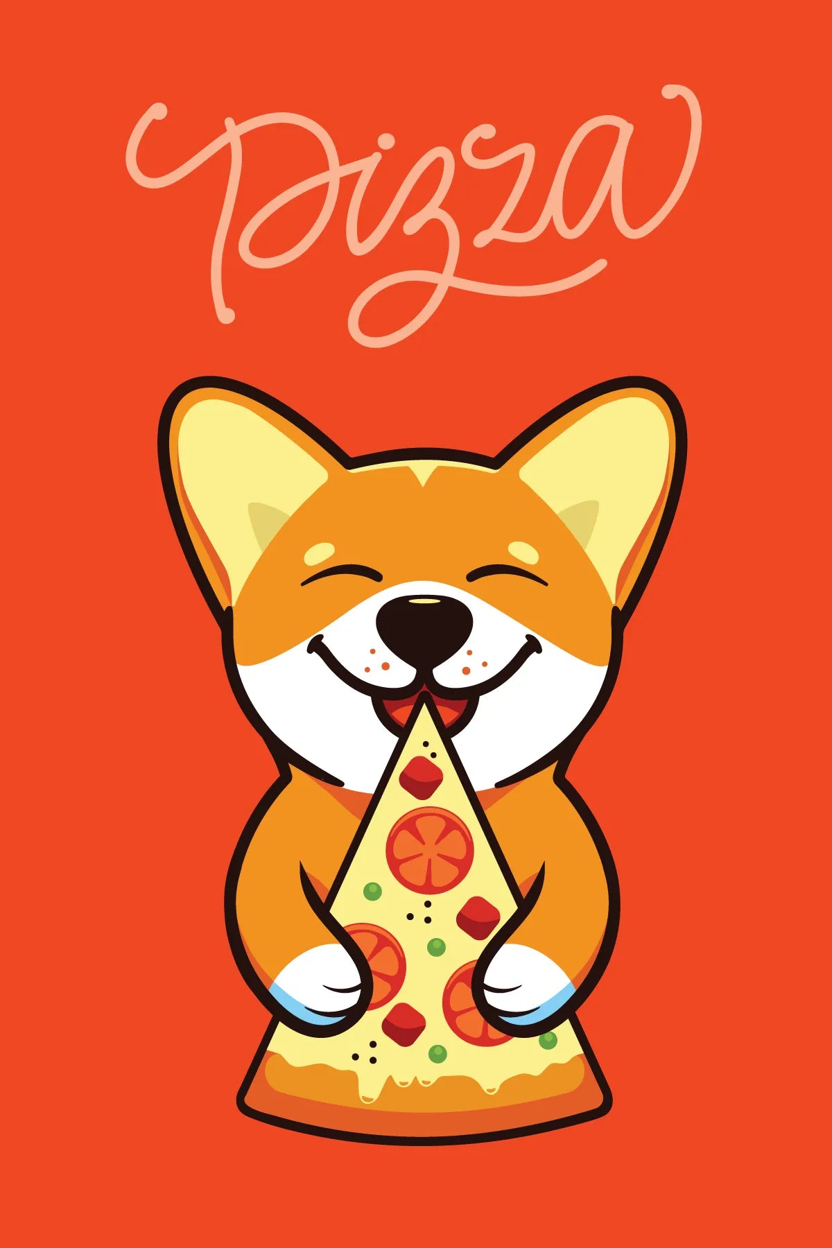 Pizza Postcards - Four Bears Sticker Club