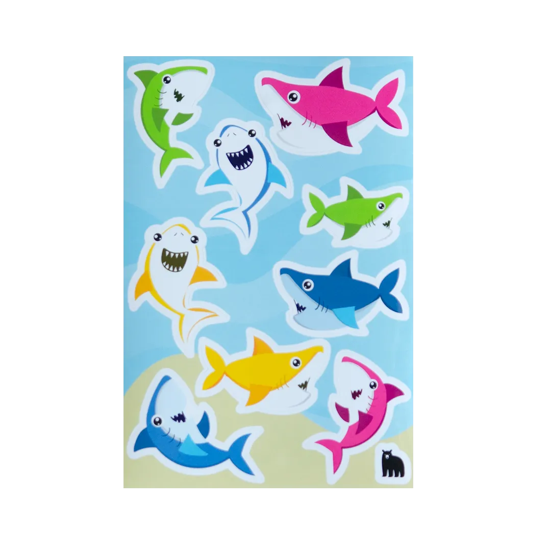 Silly Sharks - Four Bears Sticker Club