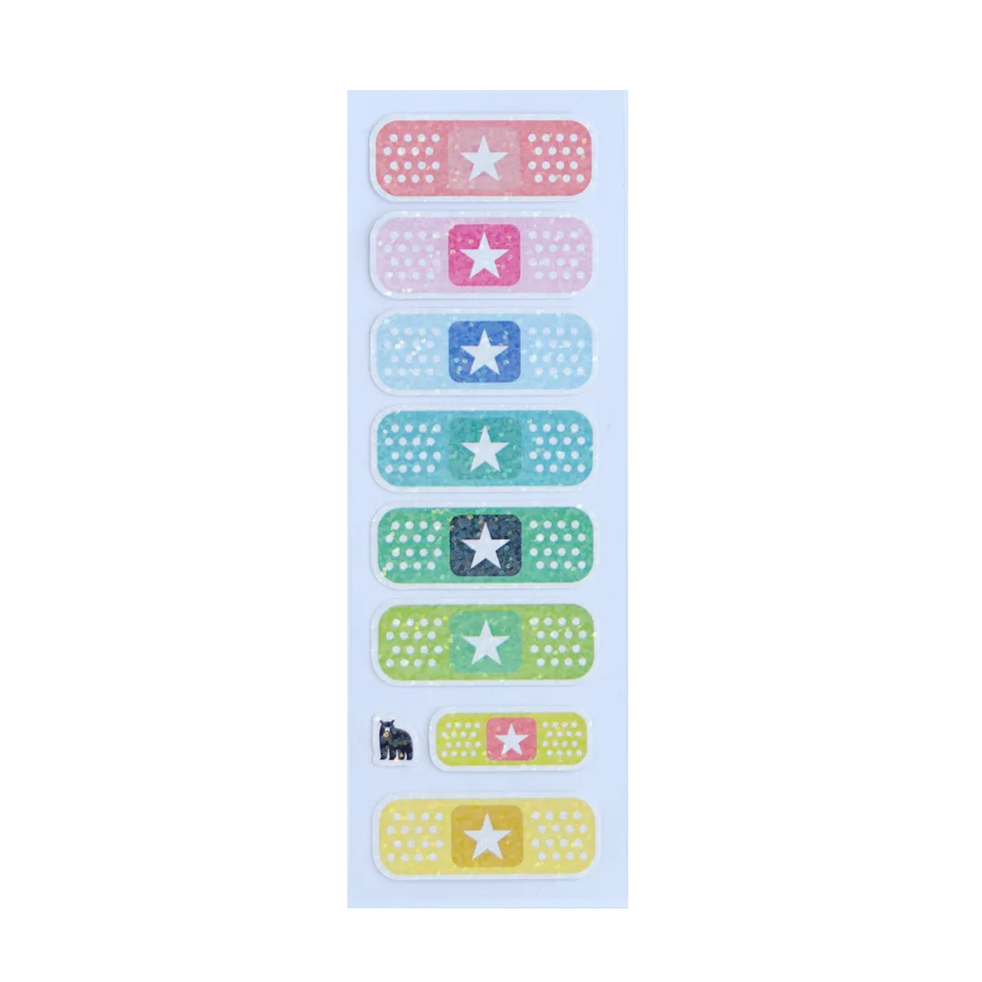 Sparkly Bandaids - Four Bears Sticker Club