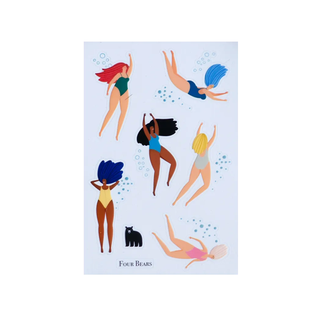 Swimmers - Four Bears Sticker Club