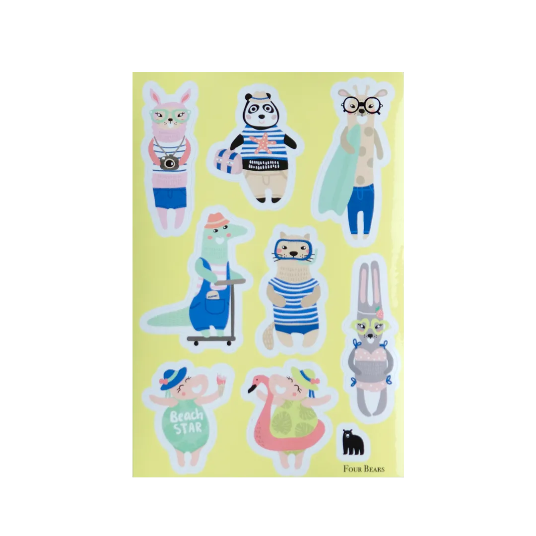 Vacation Buddies - Four Bears Sticker Club