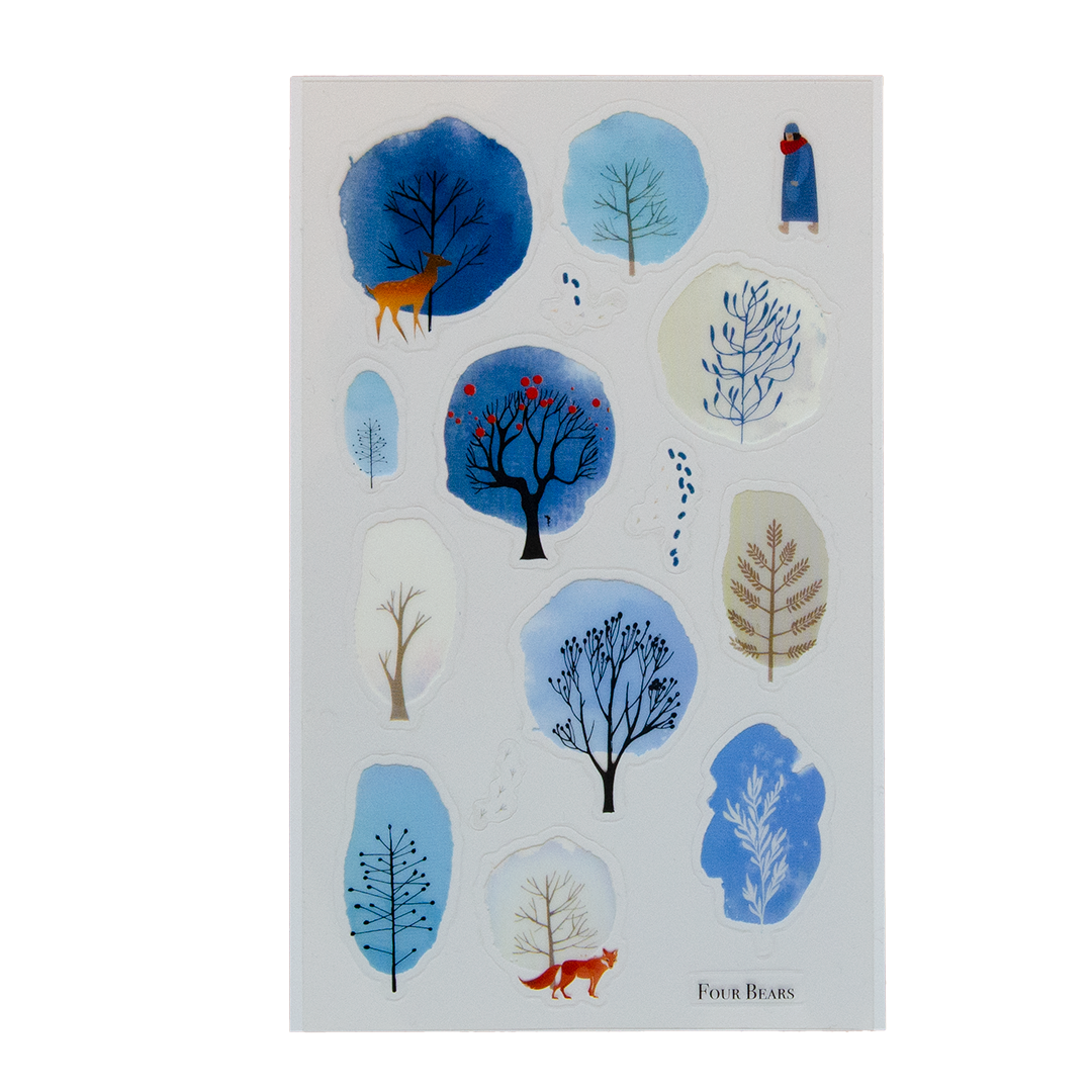 Walking in Winter Trees