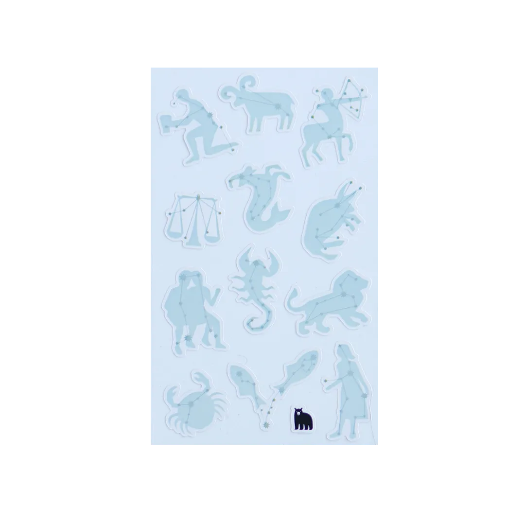 Signs of the Zodiac - Four Bears Sticker Club