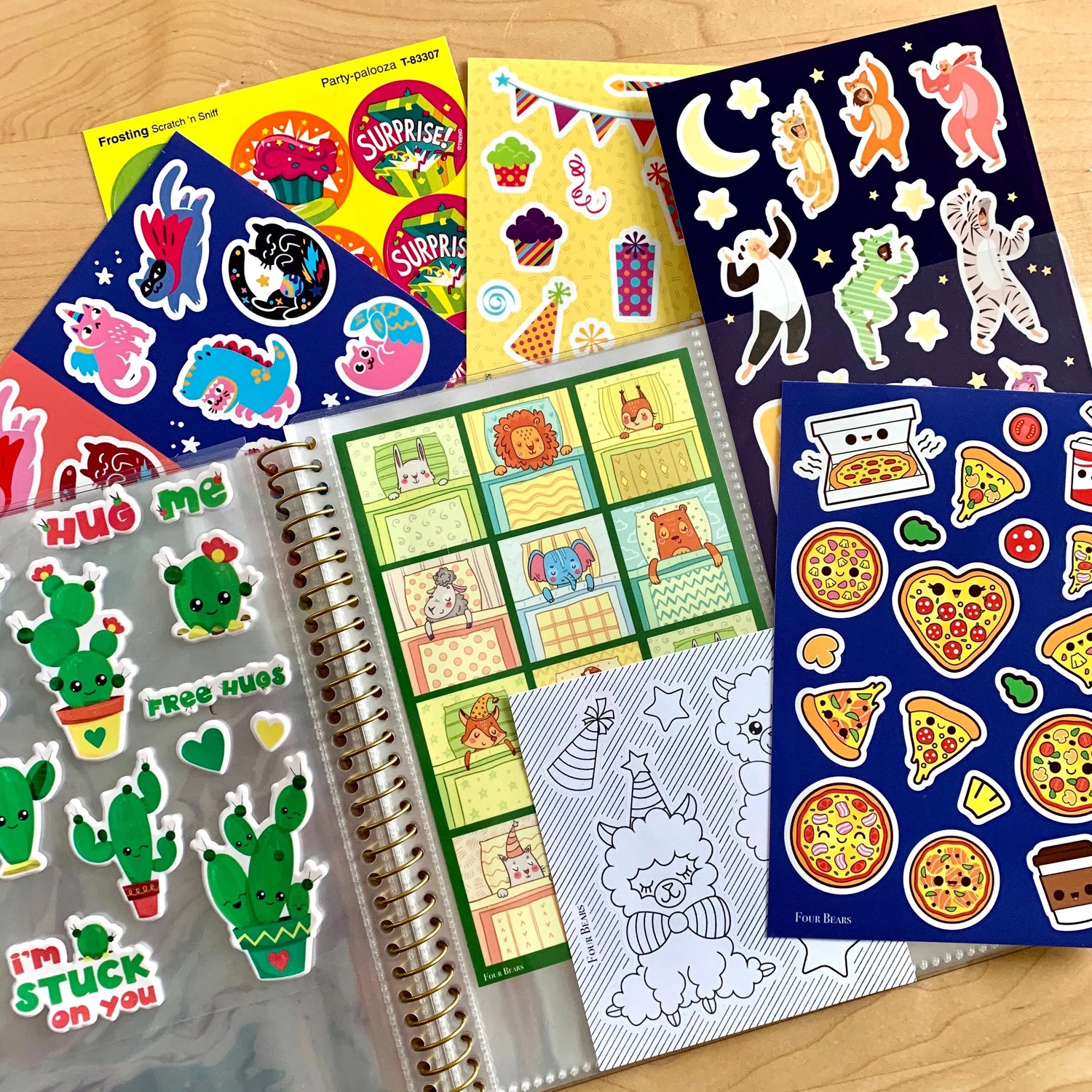 Past Packs - Little Kids - Four Bears Sticker Club