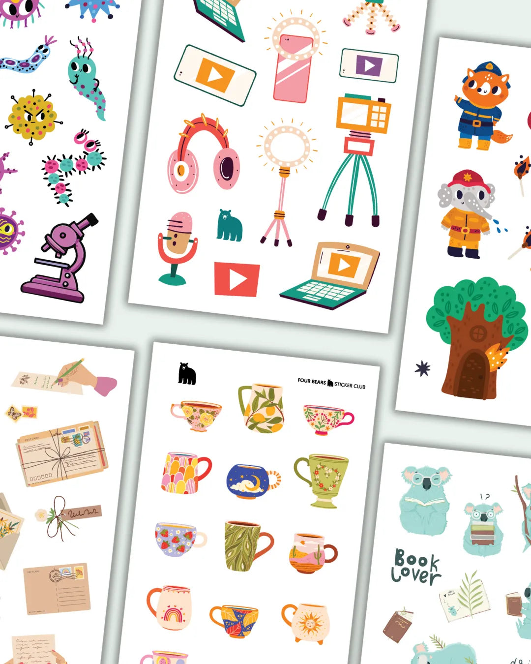 February 2024 Collection - Four Bears Sticker Club