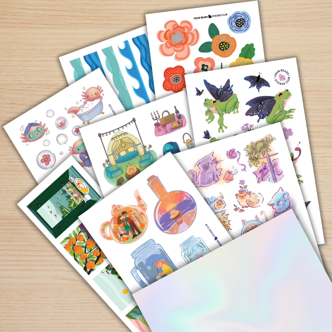 Big Kids Subscription - Four Bears Sticker Club