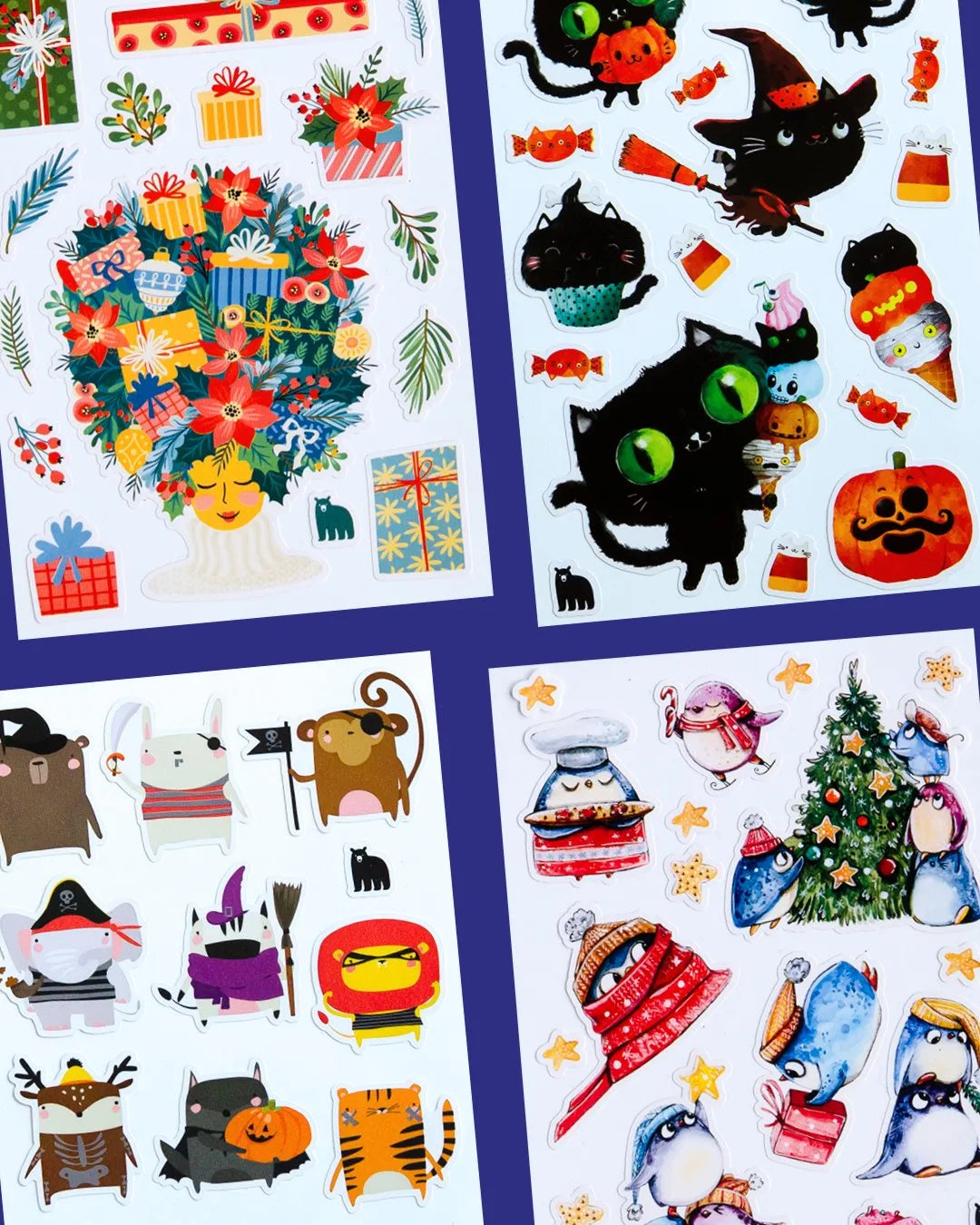 Seasonal Holidays - Four Bears Sticker Club