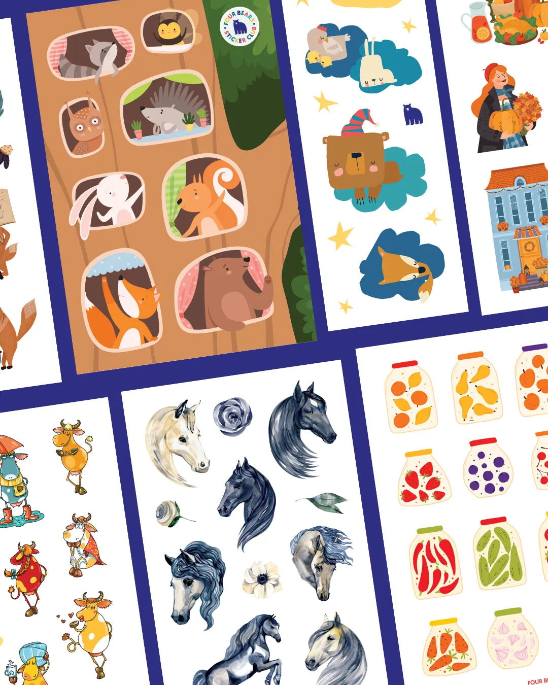 October 2023 Collections - Four Bears Sticker Club