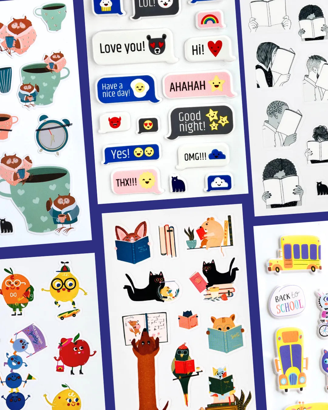 Back To School - Four Bears Sticker Club