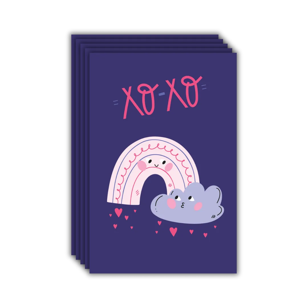XOXO Postcards - Four Bears Sticker Club