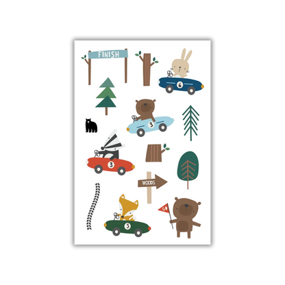 Woodland Racers - Four Bears Sticker Club