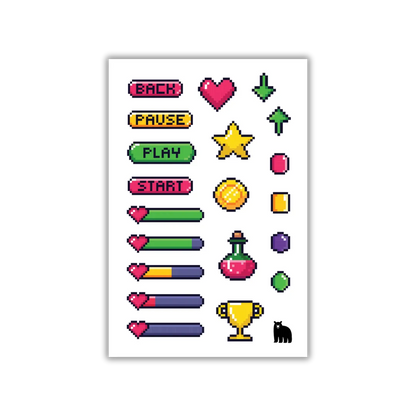 Gamer Love - Four Bears Sticker Club