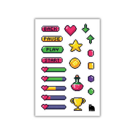 Gamer Love - Four Bears Sticker Club