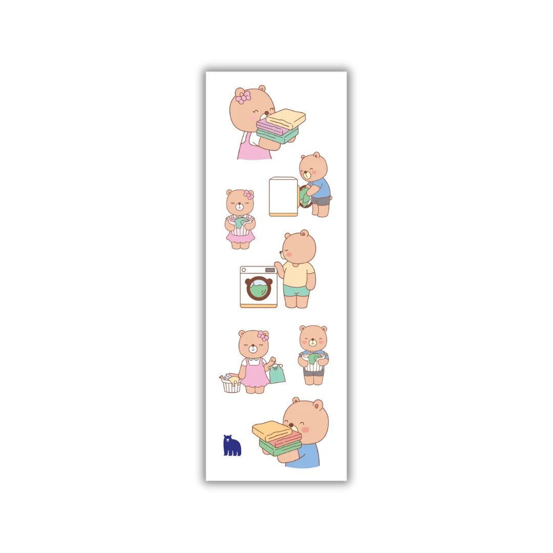Bear-y Clean - Four Bears Sticker Club