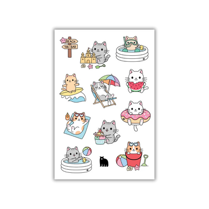 Beach Day - Four Bears Sticker Club