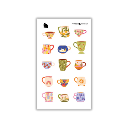 Brew-Tea-Ful - Four Bears Sticker Club
