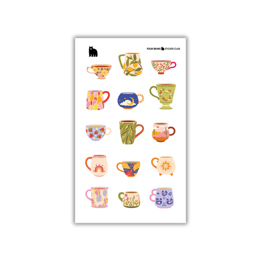 Brew-Tea-Ful - Four Bears Sticker Club