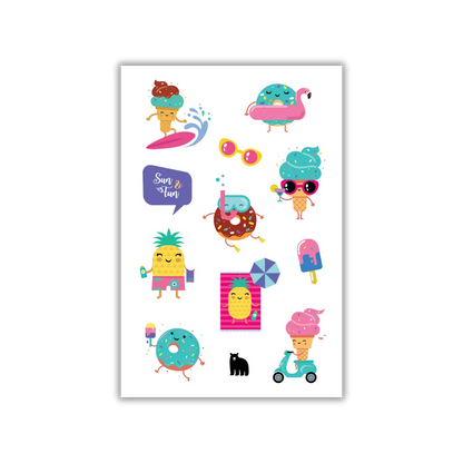 Sun & Fun - Four Bears Sticker Club