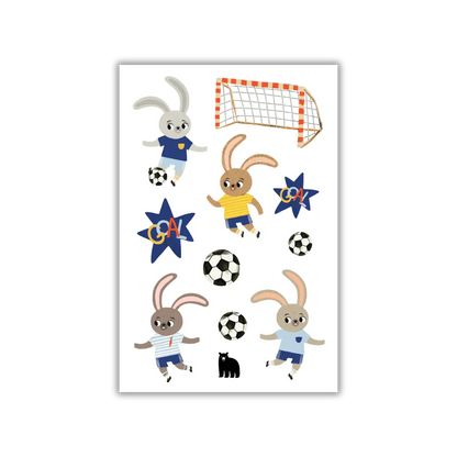 Soccer Bunnies - Four Bears Sticker Club