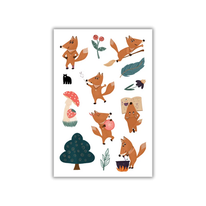Magical Fox - Four Bears Sticker Club