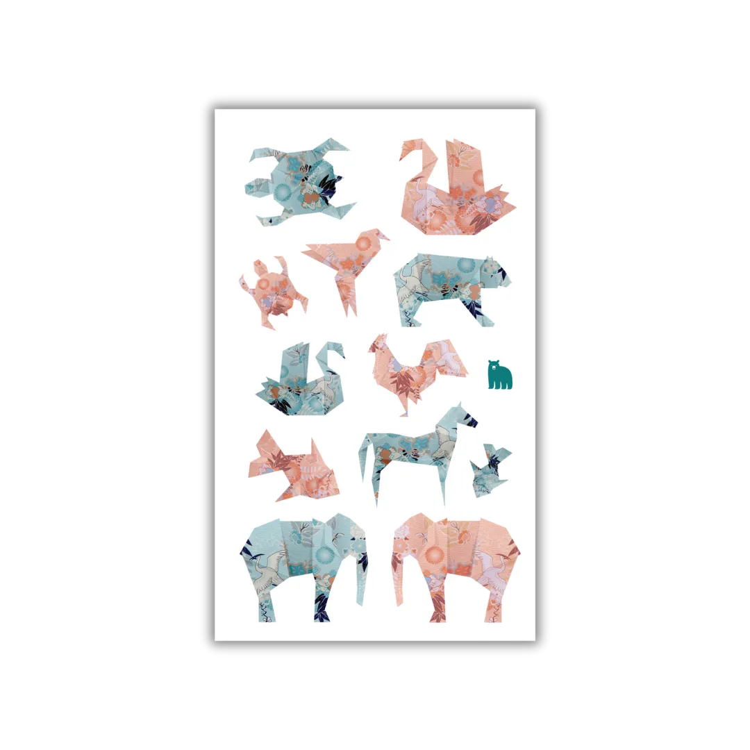 Origami Animals - Four Bears Sticker Club