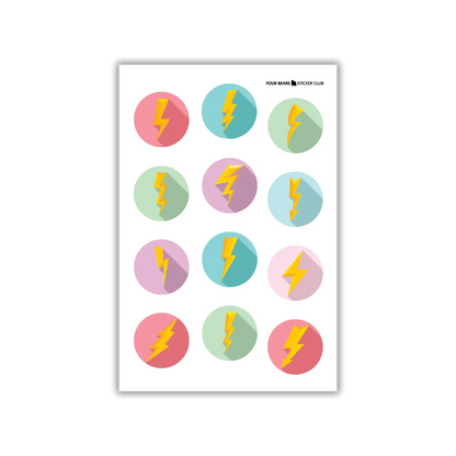Lightning Strikes - Four Bears Sticker Club