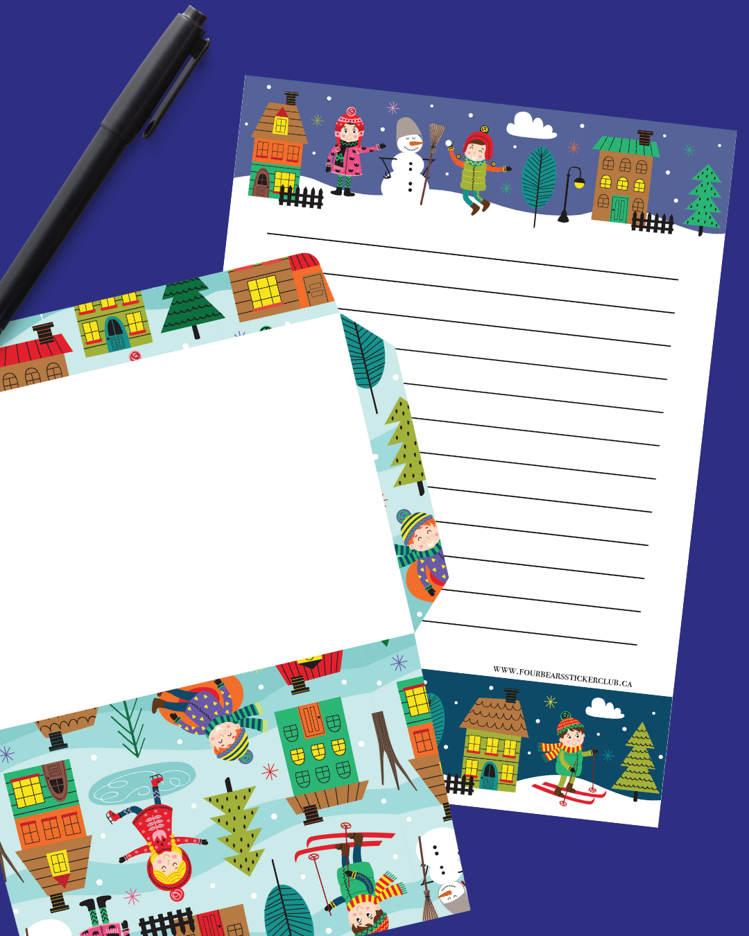 Winter Time Fun Stationery
