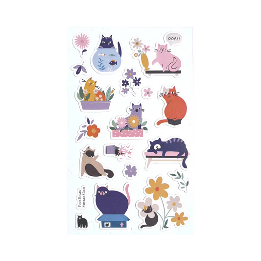 Feline Good - Four Bears Sticker Club