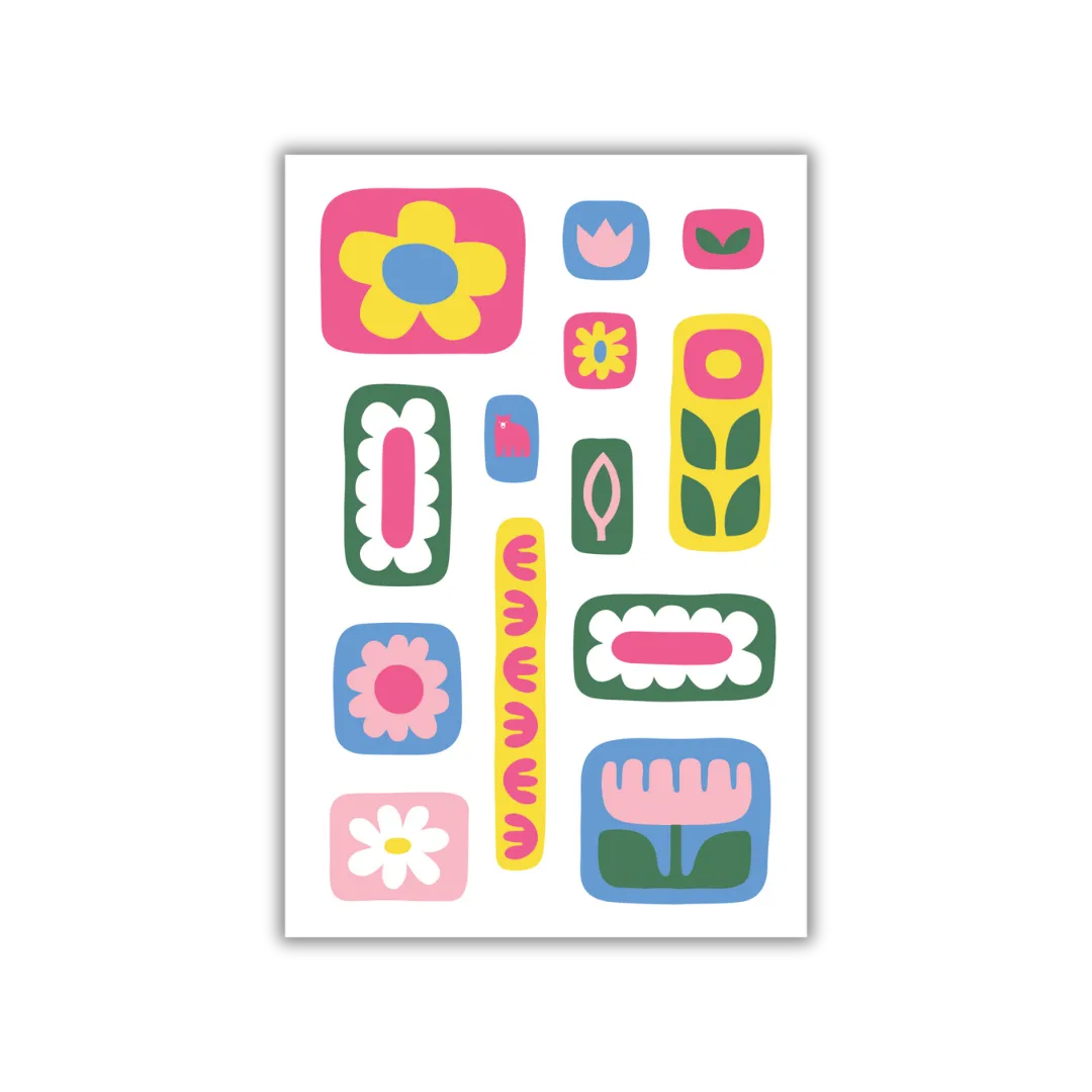 Awesome Blossoms - Four Bears Sticker Club