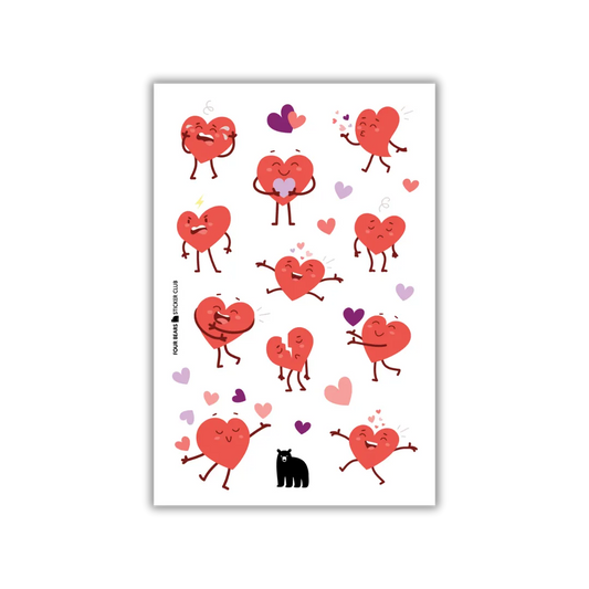 Have A Heart - Four Bears Sticker Club