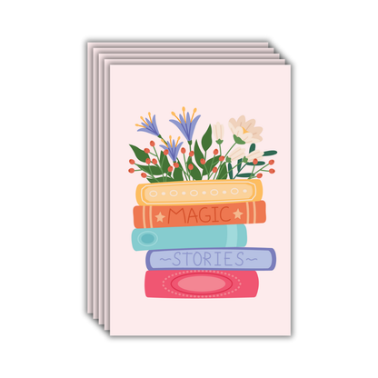 Literary Blooms Postcards