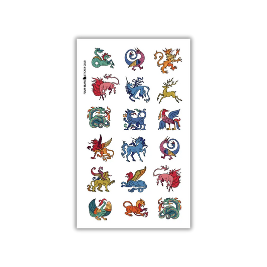 Mythical Beasts - Four Bears Sticker Club